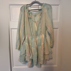 LoveShackFancy Multicolor Striped Dress